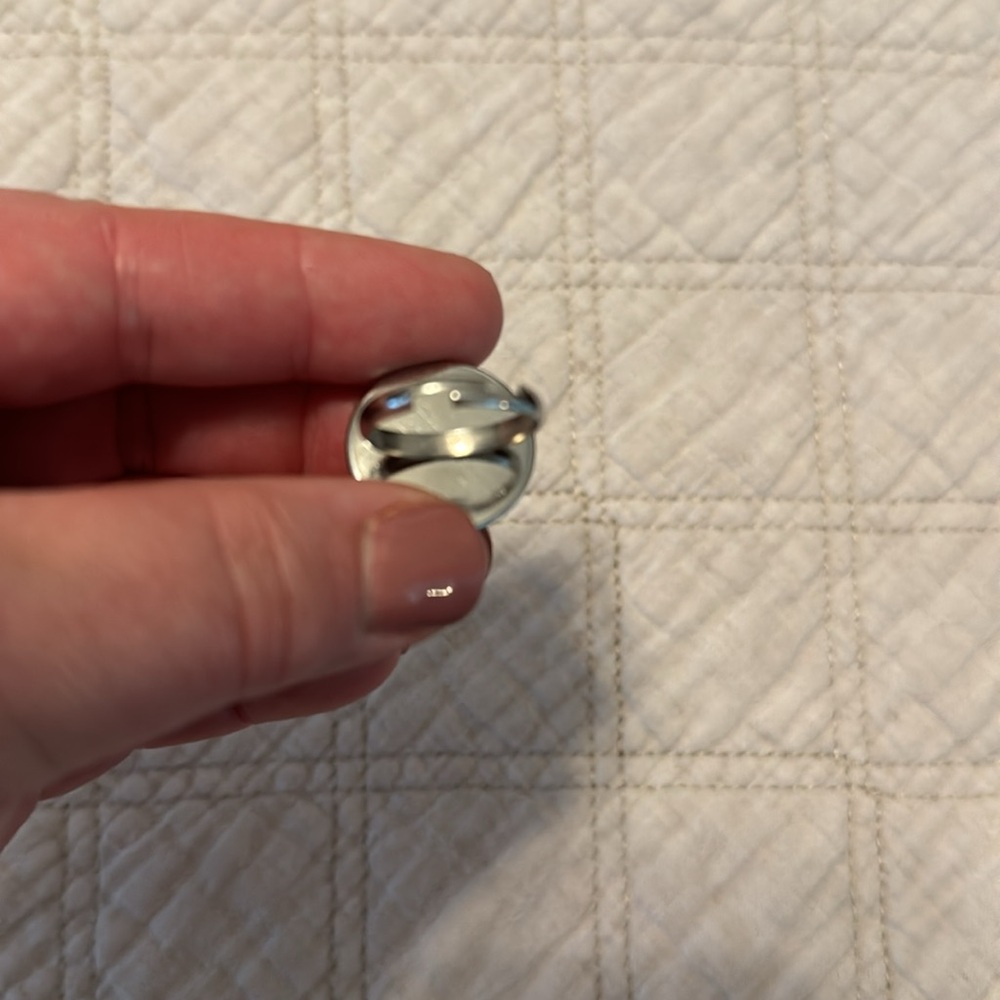 Hand painted adjustable ring - Picture 3 of 3